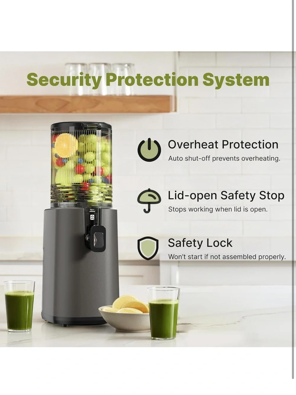 Cold press juicer 5.5 inch wide feed chute juicer extractor machine